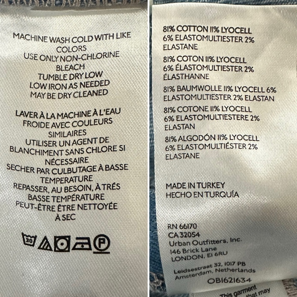 Anthropologie Pilcro The Skipper Side-Zip Cropped Floral Jeans - Picture 8 of 9